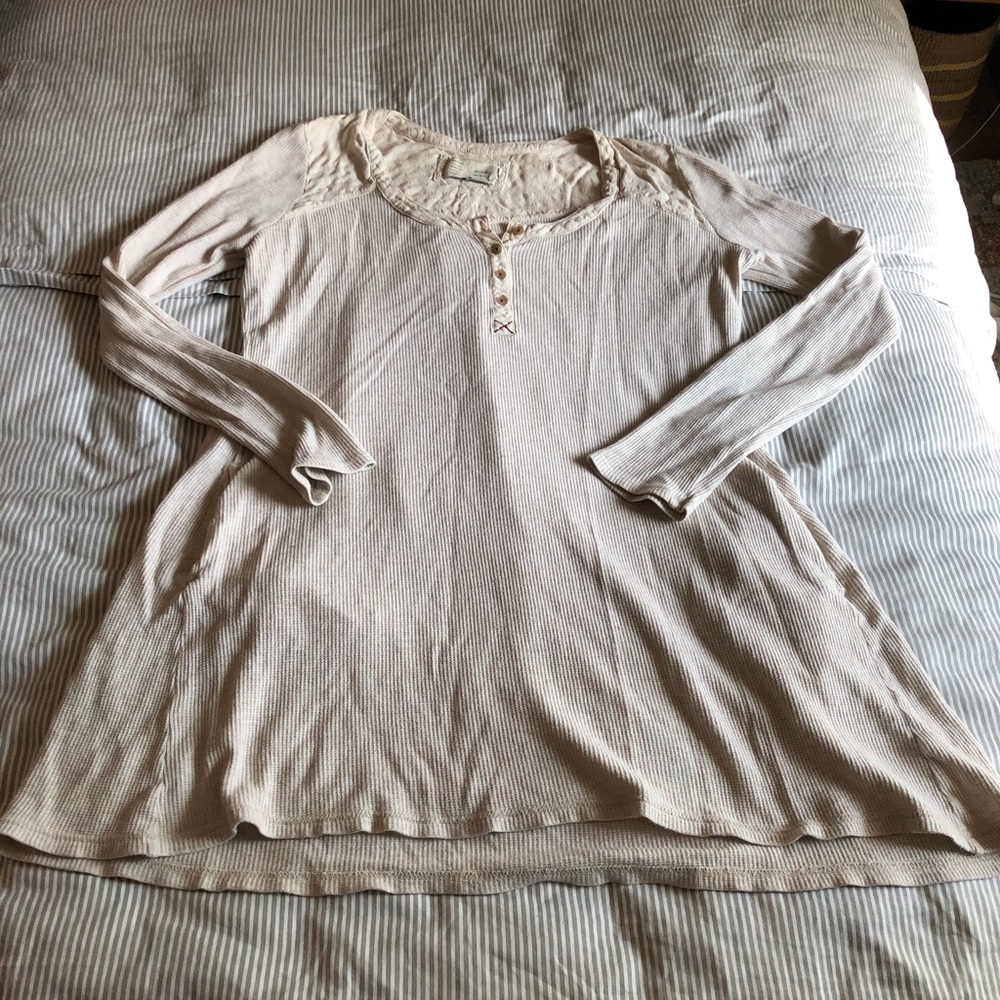 Anthropologie waffle knit tunic